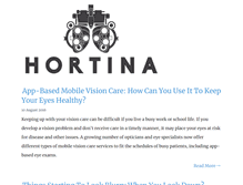 Tablet Screenshot of hortina.com